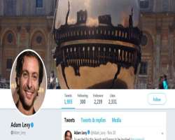 Levy has more than two thousand followers on his Twitter.